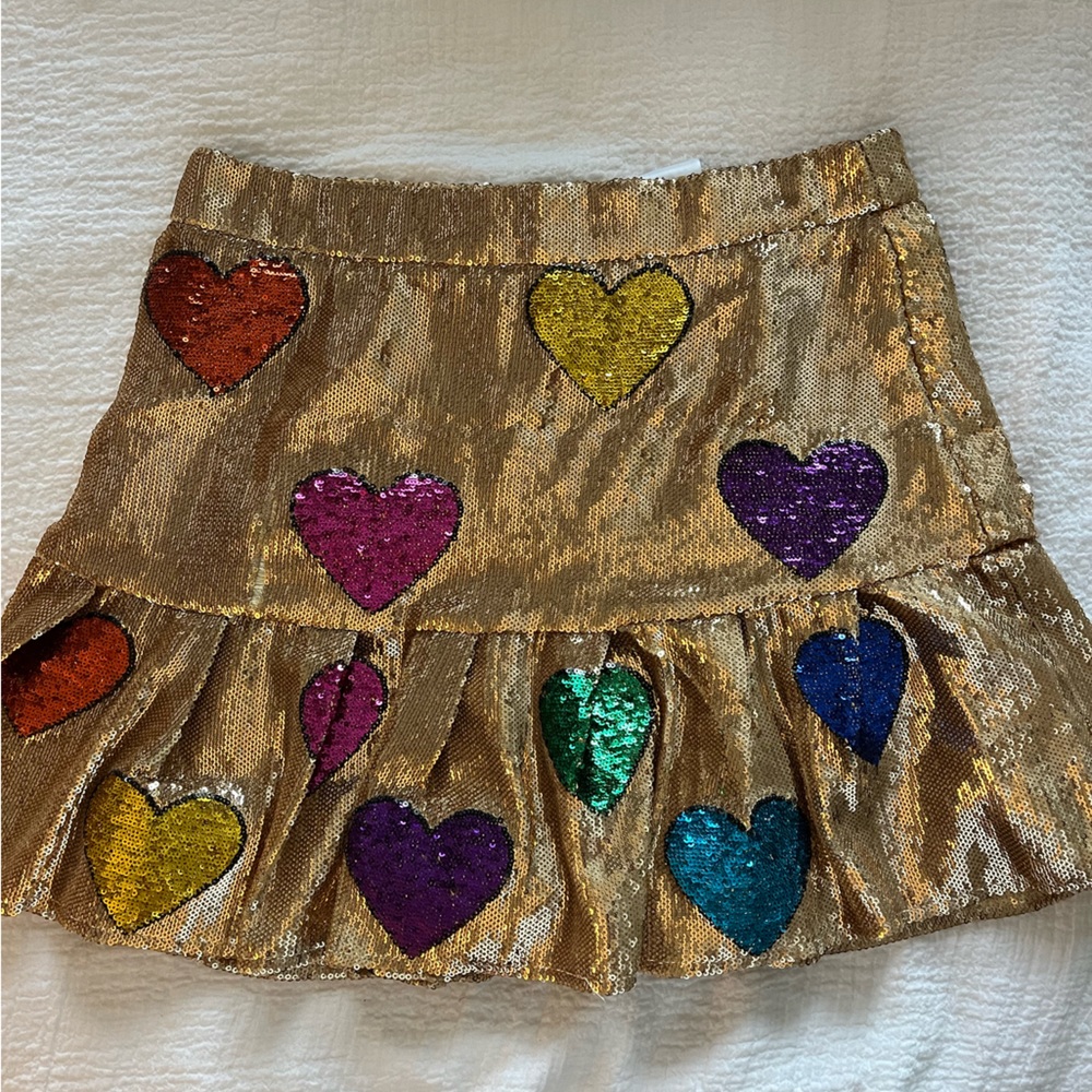 Queen of Sparkles Heart Sequin skort